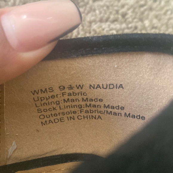 Suede black flats size 9.5 - Picture 2 of 6